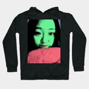 BEAUTIFUL FUNNY ASIAN GIRL POP ART COLOR Hoodie